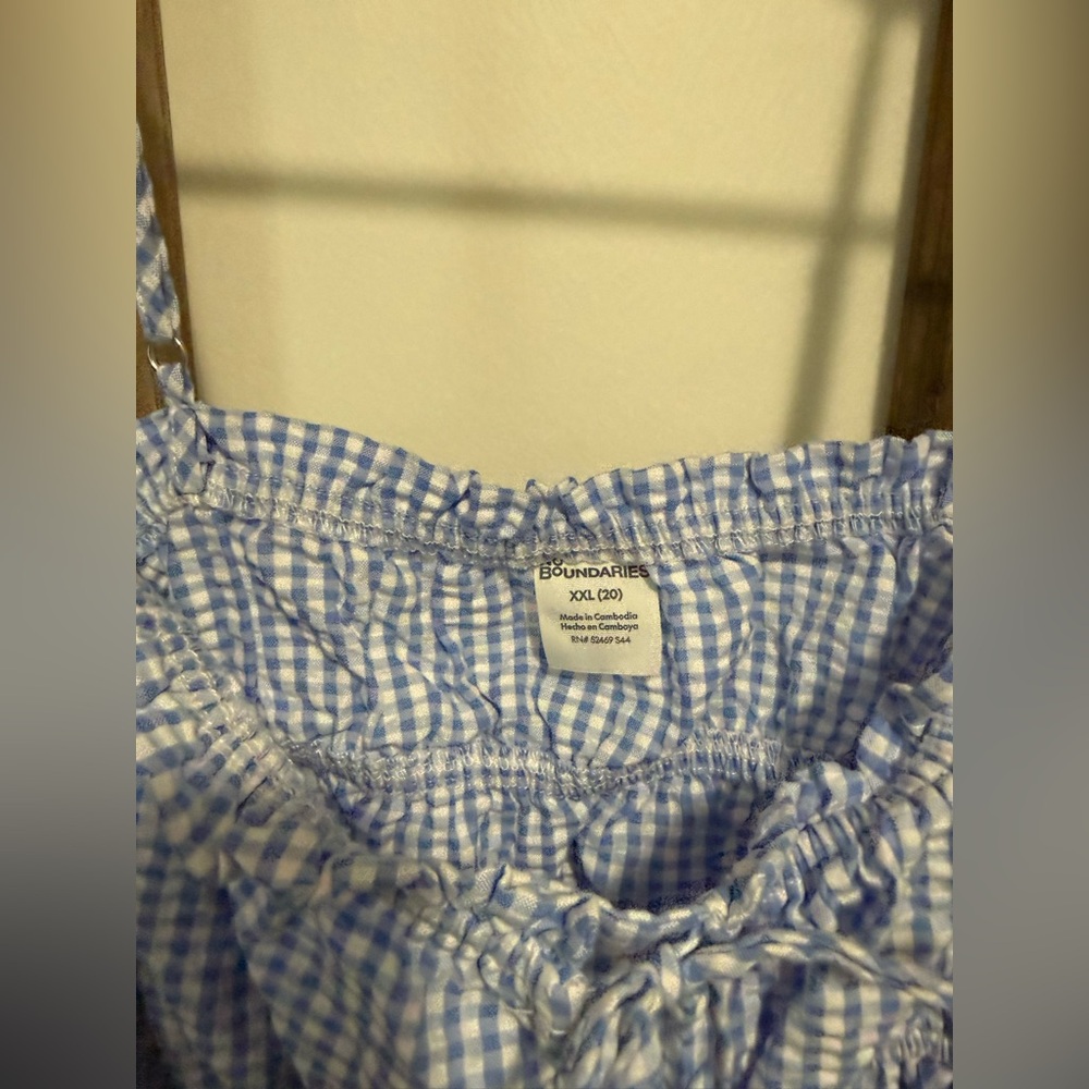 Blue Checkered Blouse - Picture 2 of 2